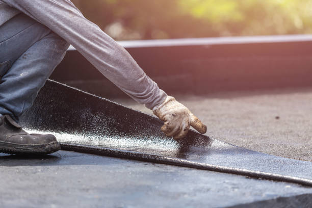 Professional Basement Waterproofing technician working in Lapel, IN